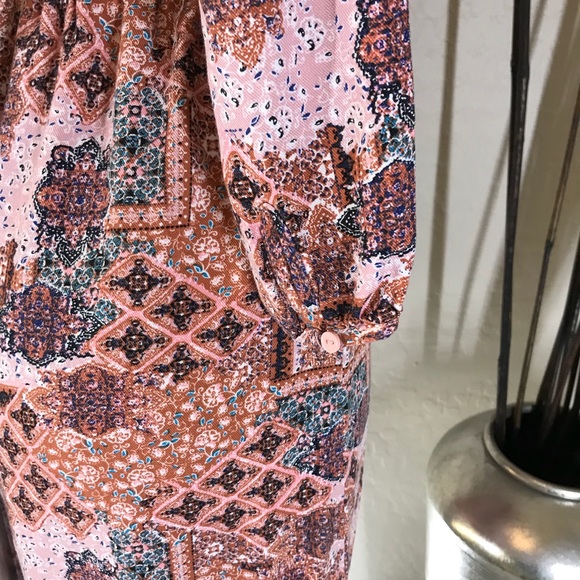 🛍3 FOR $25- HIPPIE ROSE- BOHO STYLE DRESS - Picture 3 of 7